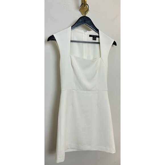 FRENCH CONNECTION Ruth Whisper A-Line Dress in Summer White Size US 2 - Picture 4 of 13
